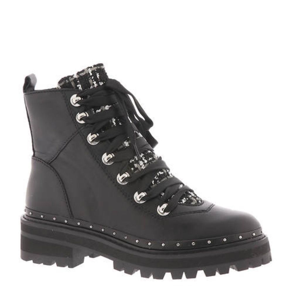 Steve Madden ankle lace /zip Combat Boots